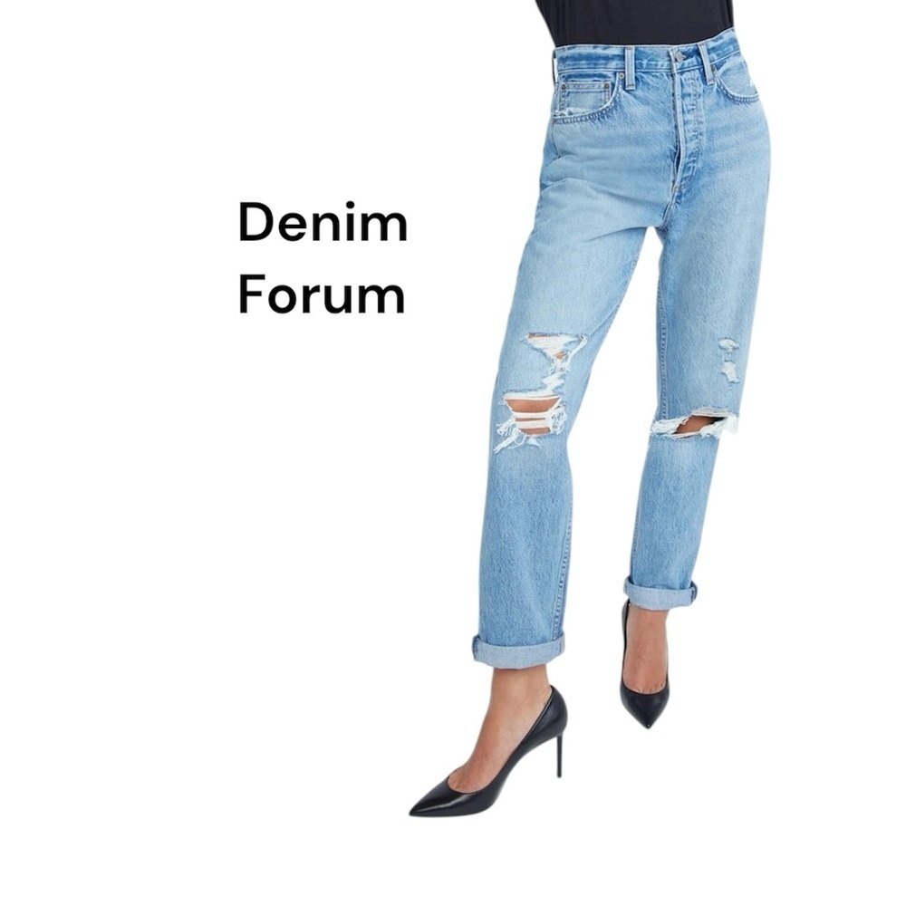 DENIM FORUM The BF High Rise Loose | Light Wash | Women’s 25